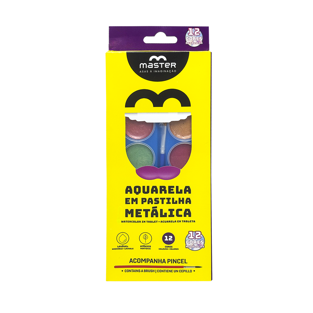 Eaqmeiv Aquarela Pastilha Metalica 1 - Master