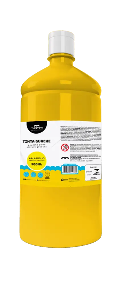Egao2fp Tinta Guache Amarelo 500ml - Master