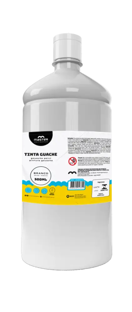 Egbr1fp Tinta Guache Branco 500ml - Master