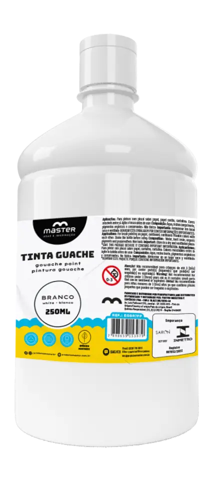 Egbr7fp Tinta Guache Branco 250ml - Master
