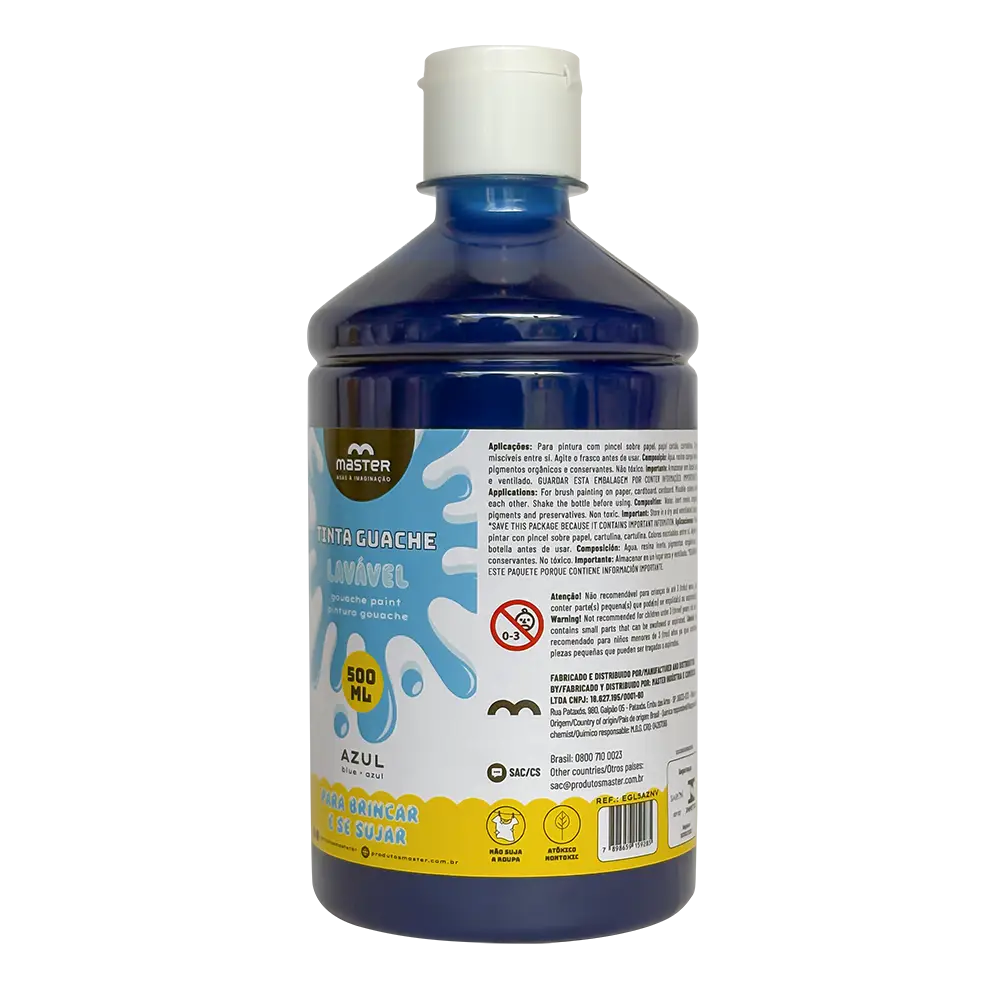 Egl5aznv Guache Lav 500 Azul - Master