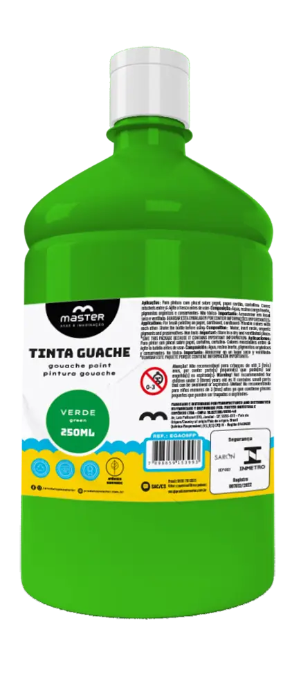 Egv11fp Tinta Guache Verde 250ml - Master